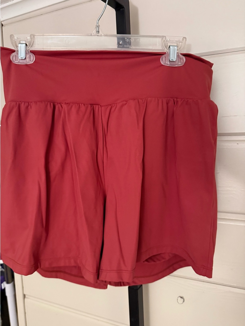 Halara. Rust double lined shorts.